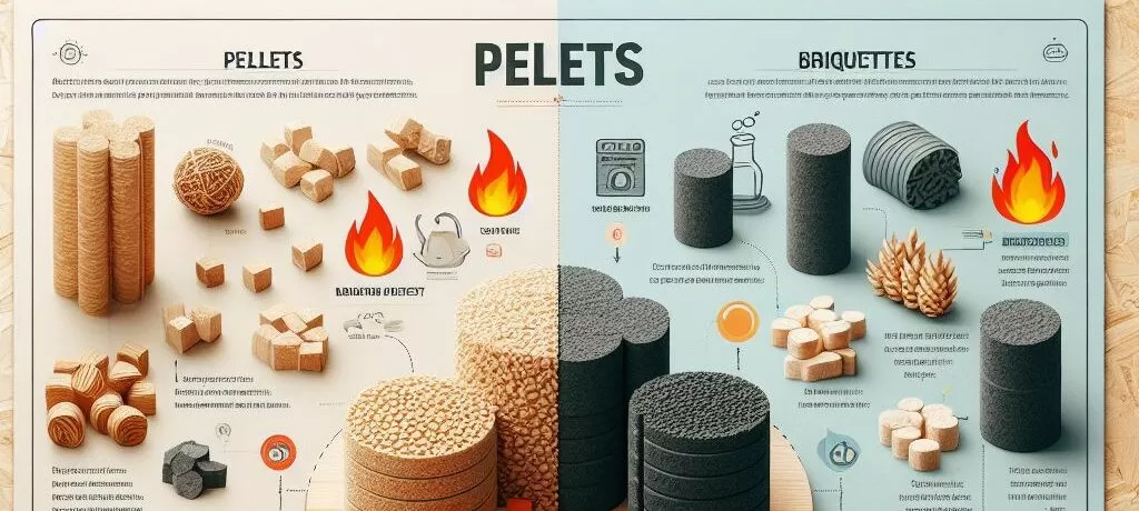 Biomass pellet vs briquettes?