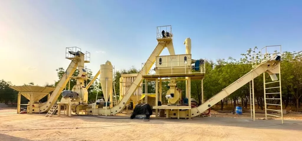 Conventional type Biomass pellet manufacturing unit 2tph plant setup
