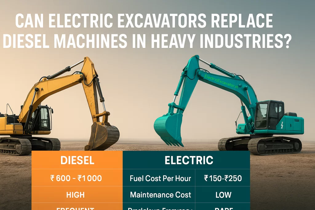 🛠️ can electric excavators replace diesel machines in heavy industries?