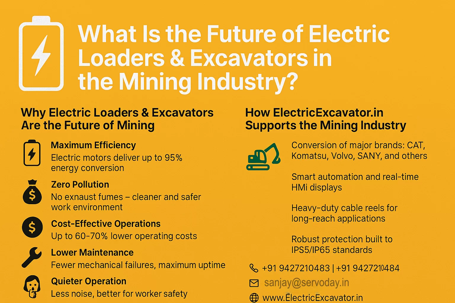 What is the future of electric loaders & excavators in the mining industry