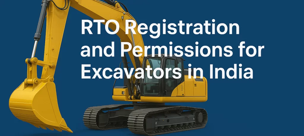 Do you need rto and mining permissions to operate diesel or electric excavators in india?