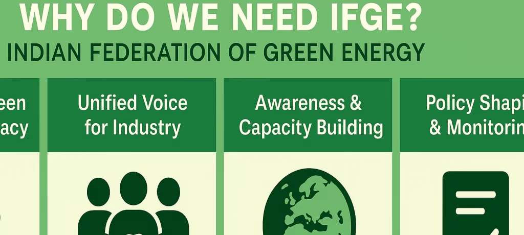 ๐ ๐ฎ๐ณ Why Do We Need IFGE? โ Indian Federation of Green Energy ๐ฑโก