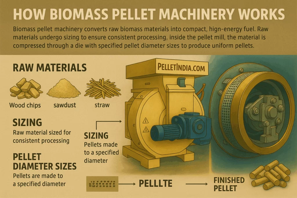 Raw mat with pellet mill