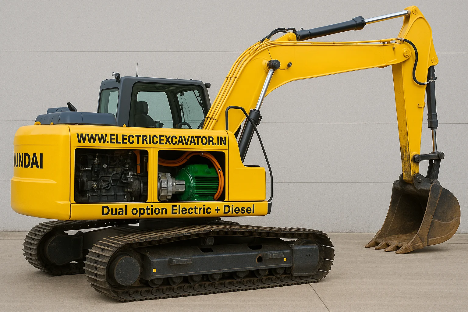 Diesel and Electric Excavator