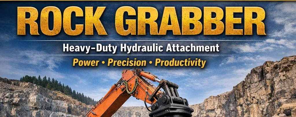 ๐ชจ ROCK GRABBER | Heavy-Duty Hydraulic Attachment ๐ชจ