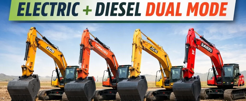 Can existing diesel excavators like jcb, tata hitachi, komatsu or sany be converted to electric?